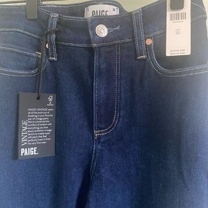 Paige Cindy Crop Raw Hem Jeans